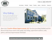 Tablet Screenshot of creativehomeimprovementllc.com